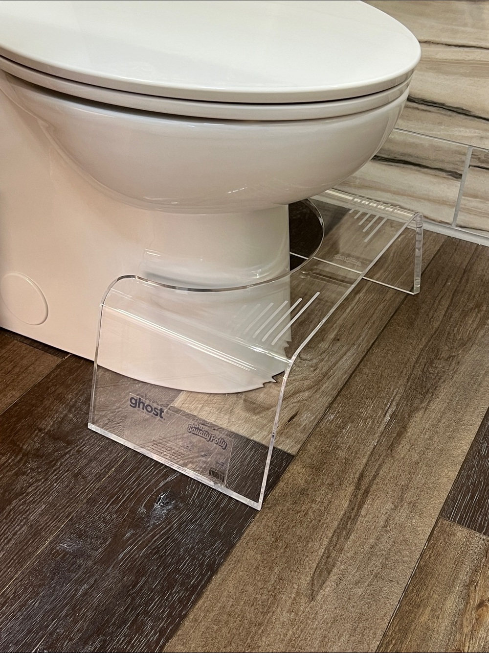 Squatty Potty Ghost Acrylic Toilet Stool, 7"